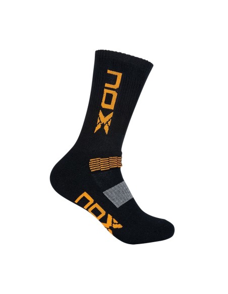 Calcetines Técnicos Media Caña Nox Negro Naranja | Ofertas de pádel